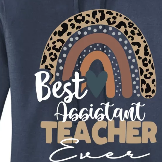 Assistant Teacher Boho Rainbow Teacher Appreciation Gift Women's Pullover Hoodie