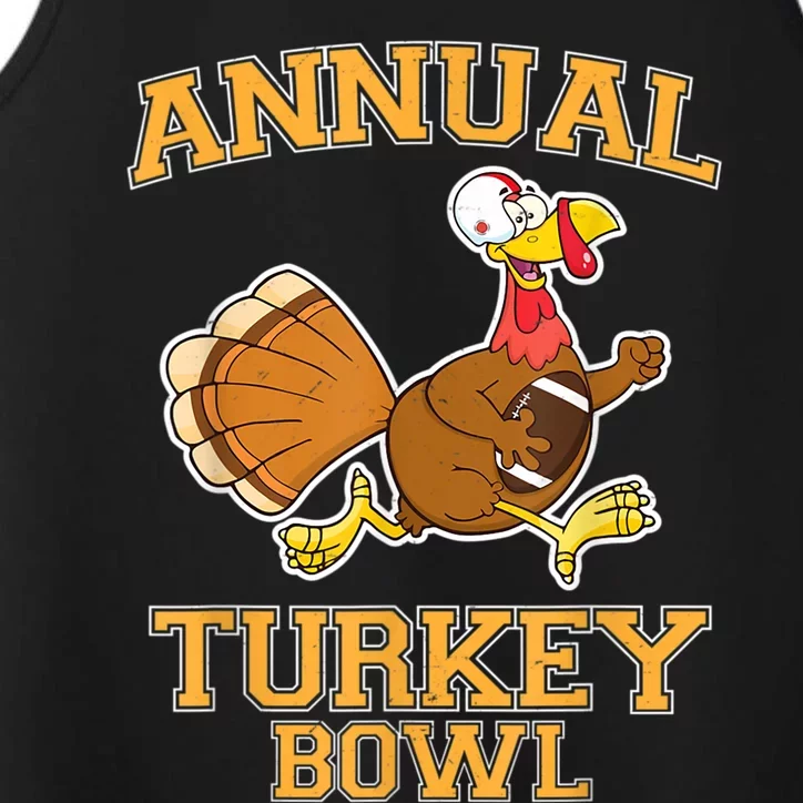 Annual Turkey Bowl Thanksgiving Football Great Gift Performance Tank