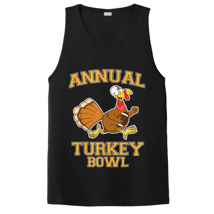 Annual Turkey Bowl Thanksgiving Football Great Gift Performance Tank