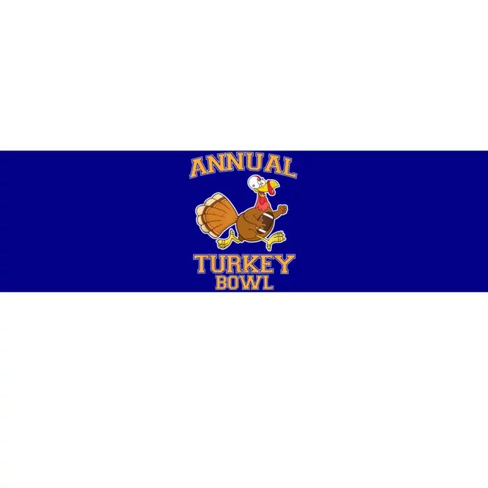 Annual Turkey Bowl Thanksgiving Football Great Gift Bumper Sticker