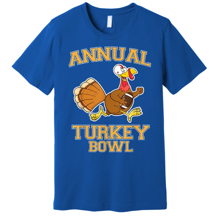 Annual Turkey Bowl Thanksgiving Football Great Gift Premium T-Shirt