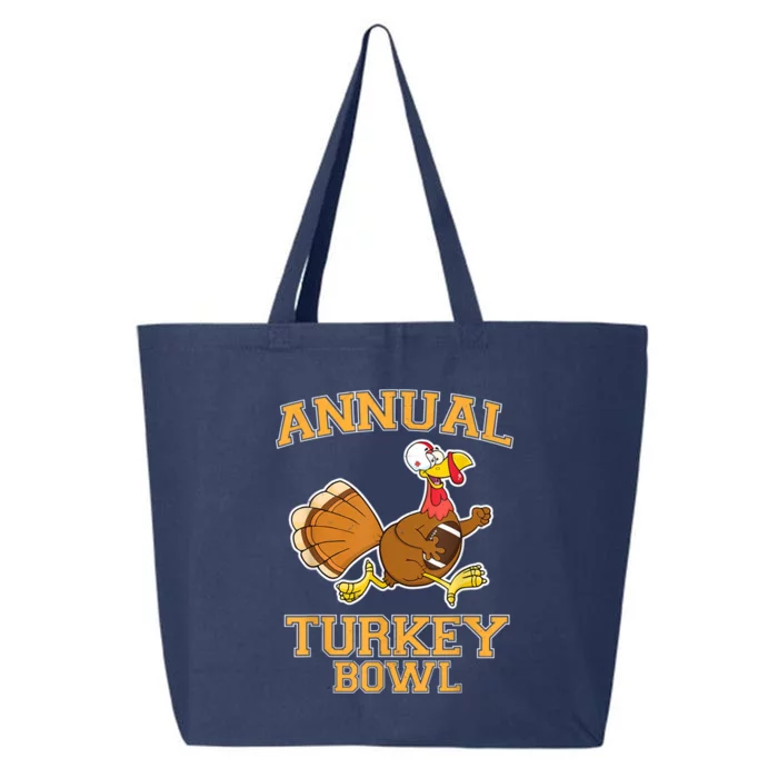 Annual Turkey Bowl Thanksgiving Football Great Gift 25L Jumbo Tote