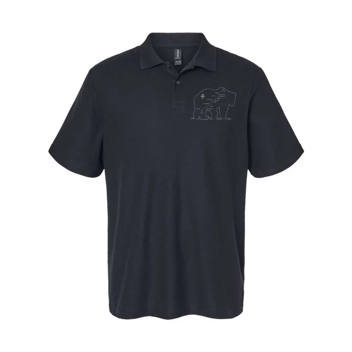 Appalachian Trail Bear Symbol Of Appalachian National Park Softstyle Adult Sport Polo