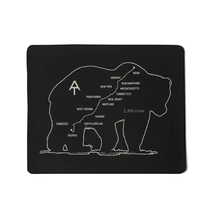 Appalachian Trail Bear Symbol Of Appalachian National Park Mousepad