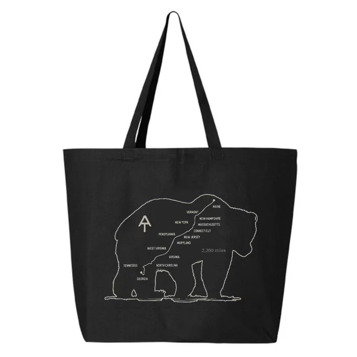 Appalachian Trail Bear Symbol Of Appalachian National Park 25L Jumbo Tote