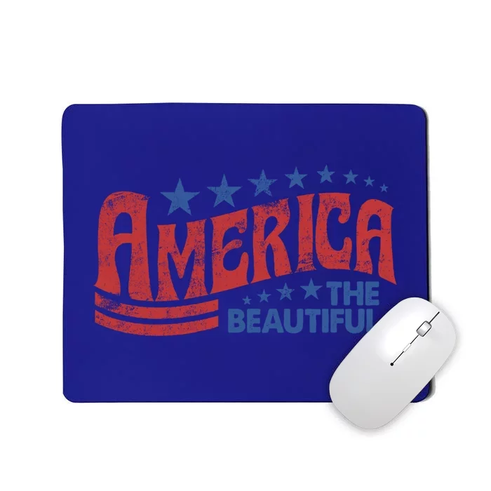 America The Beautiful 4th Of July Vintage Gift Mousepad