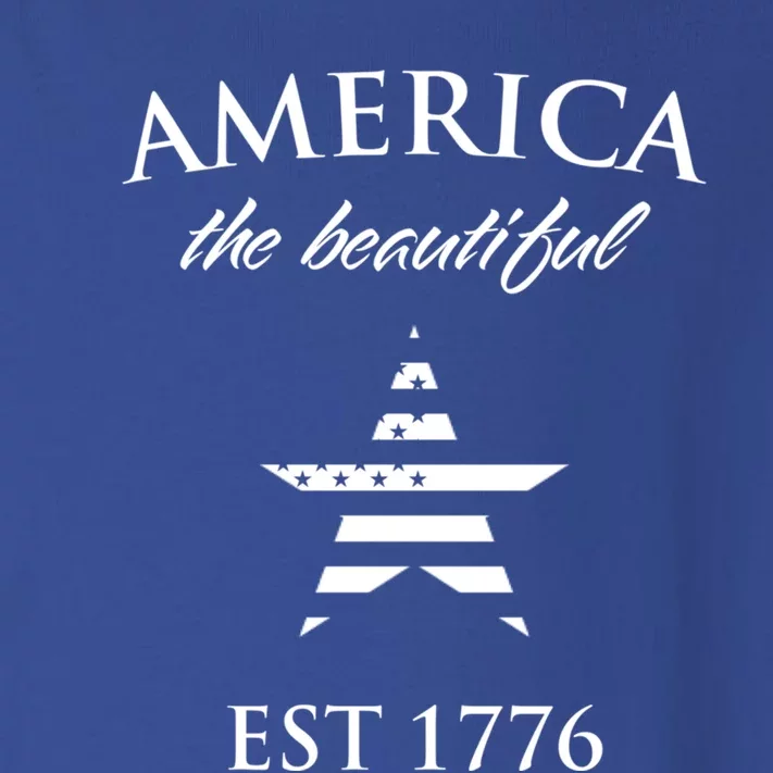 America The Beautiful Est 1776 Gift Toddler Long Sleeve Shirt