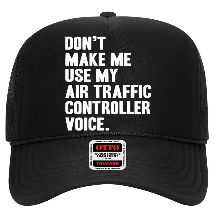 Air Traffic Controller High Crown Mesh Trucker Hat