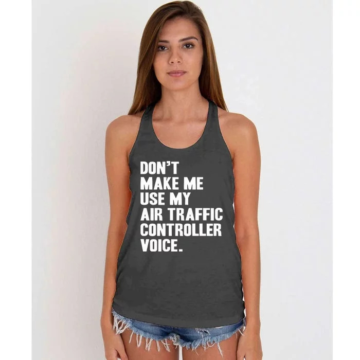 Air Traffic Controller Women's Knotted Racerback Tank