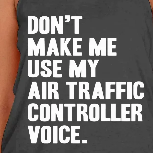 Air Traffic Controller Women's Knotted Racerback Tank