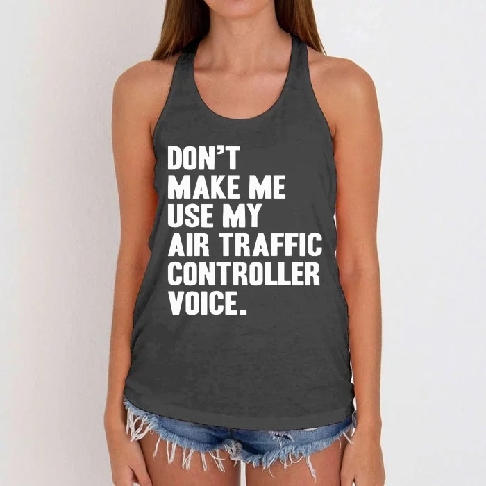 Air Traffic Controller Women's Knotted Racerback Tank