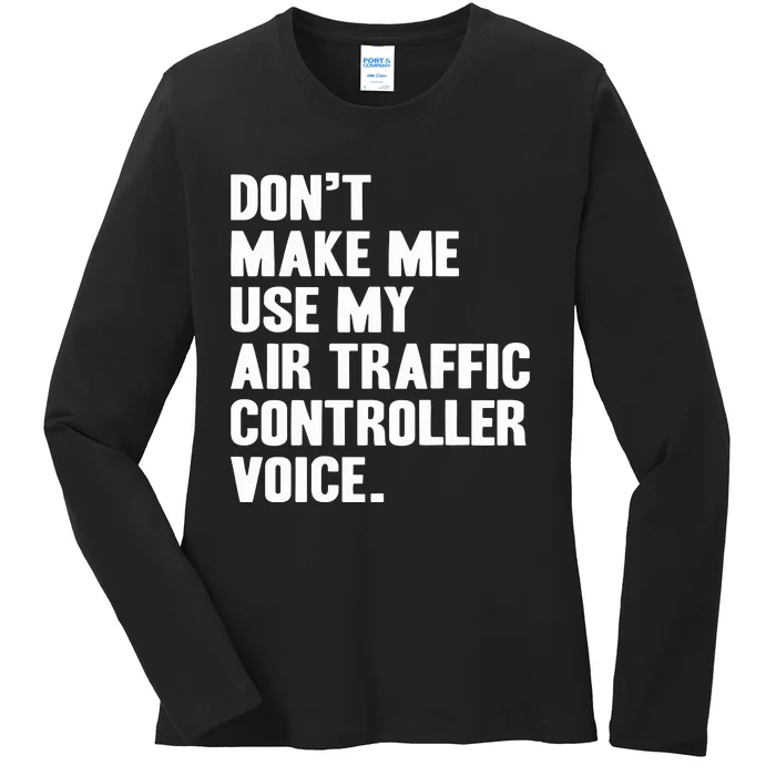 Air Traffic Controller Ladies Long Sleeve Shirt