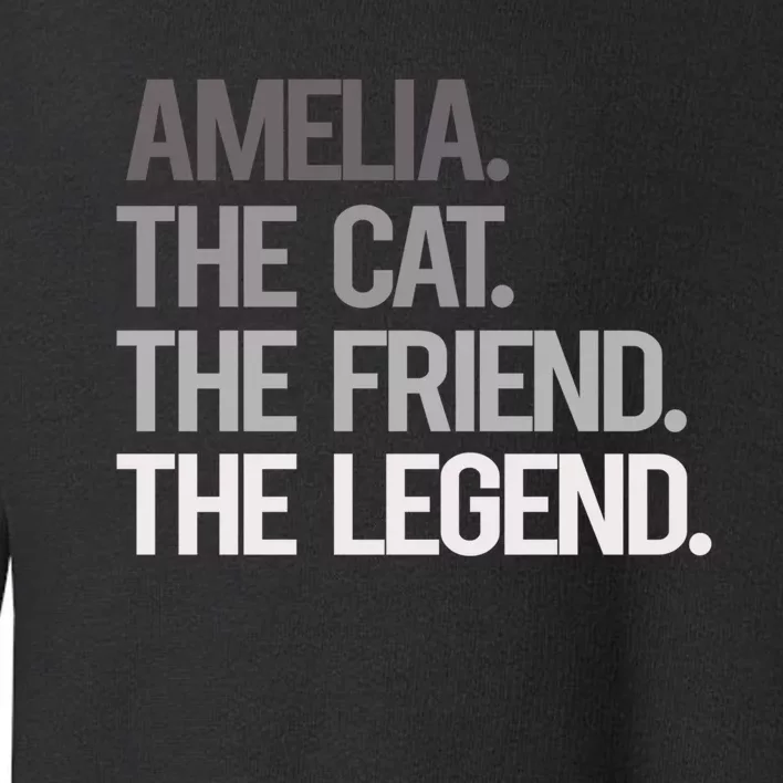 Amelia The Cat The Friend The Legend Toddler Sweatshirt