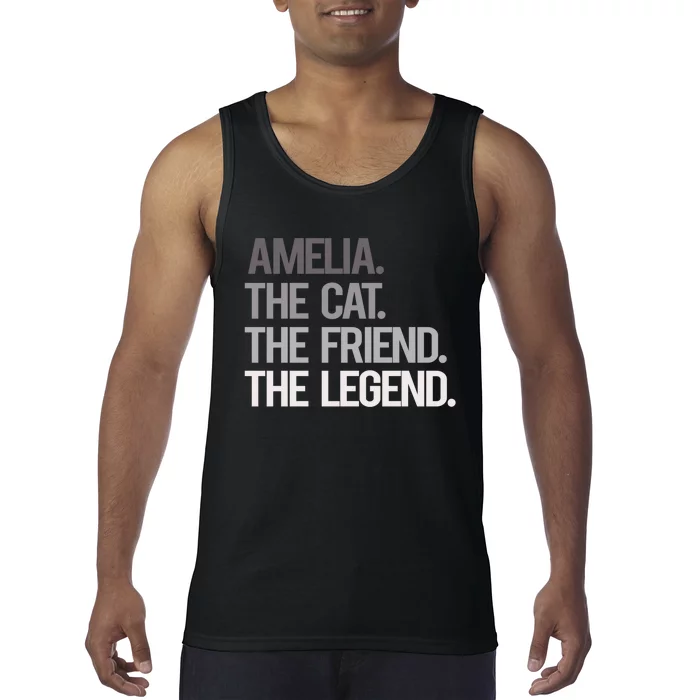 Amelia The Cat The Friend The Legend Tank Top