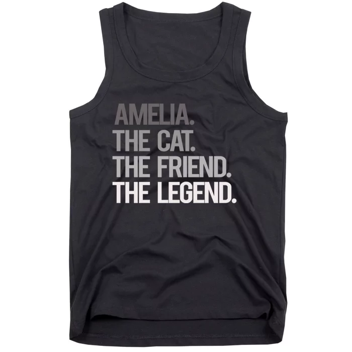 Amelia The Cat The Friend The Legend Tank Top