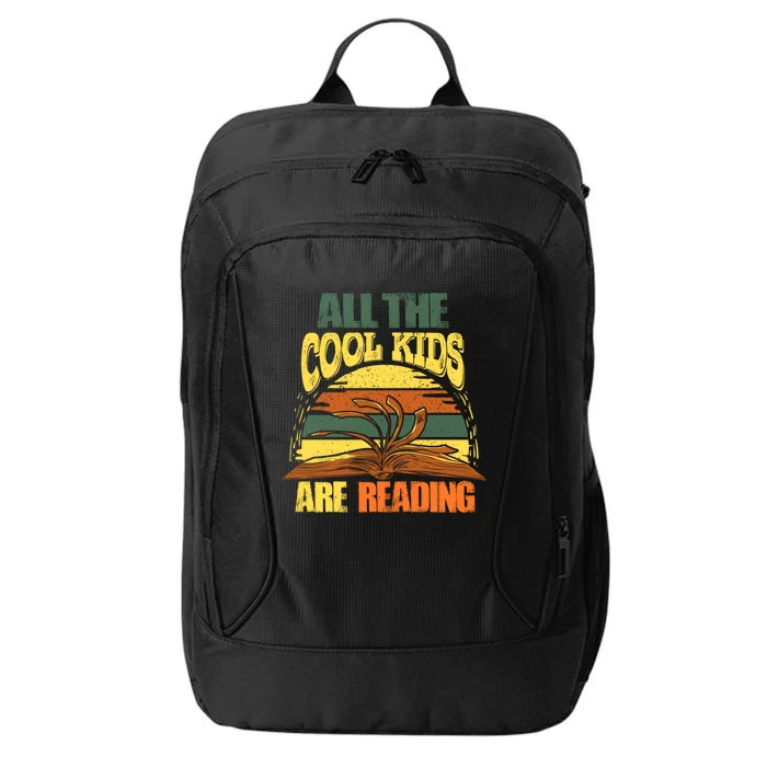 All The Cool Are Reading Artwork For A Book Nerd Funny Gift City Backpack