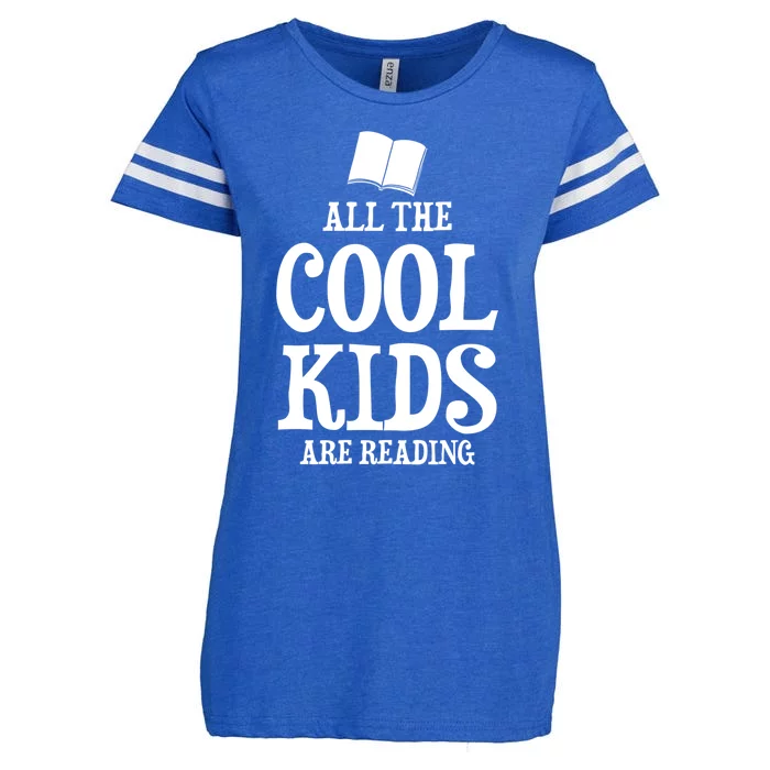 All The Cool Are Reading Book Nerd Cute Gift Enza Ladies Jersey Football T-Shirt