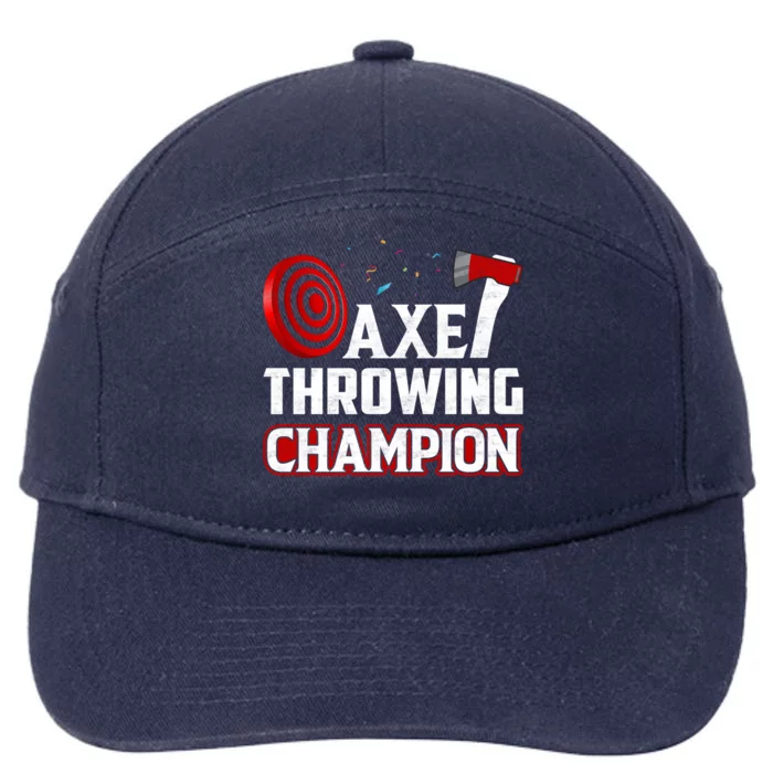 Axe Throwing Champion Sawdust Woodworker Carpenter Gift 7-Panel Snapback Hat