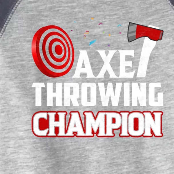 Axe Throwing Champion Sawdust Woodworker Carpenter Gift Toddler Fine Jersey T-Shirt