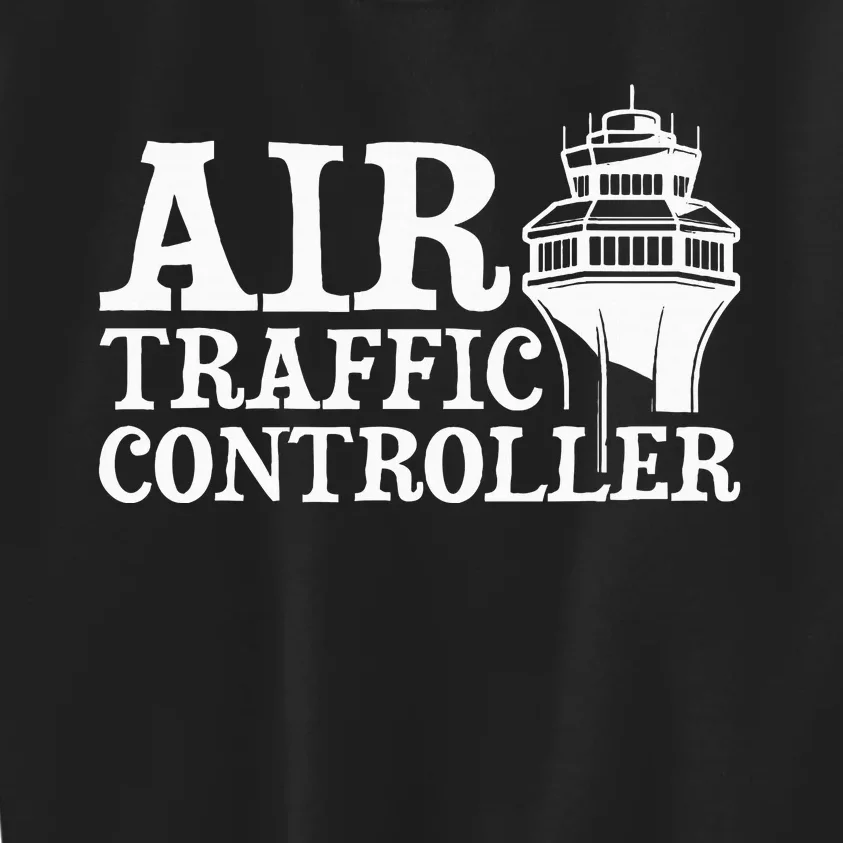 Air Traffic Controller Atc Aviation Airfield Tower Control Kids Sweatshirt