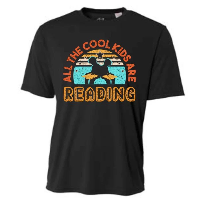 All The Cool Are Reading Books Bookaholic Teachers Read Great Gift Cooling Performance Crew T-Shirt