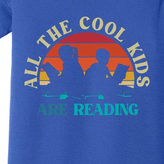 All The Cool Are Reading Books Gift Baby Bodysuit