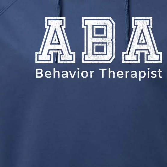 Aba Therapist Cute Gift Behavior Therapy Autism Teachers Performance Fleece Hoodie