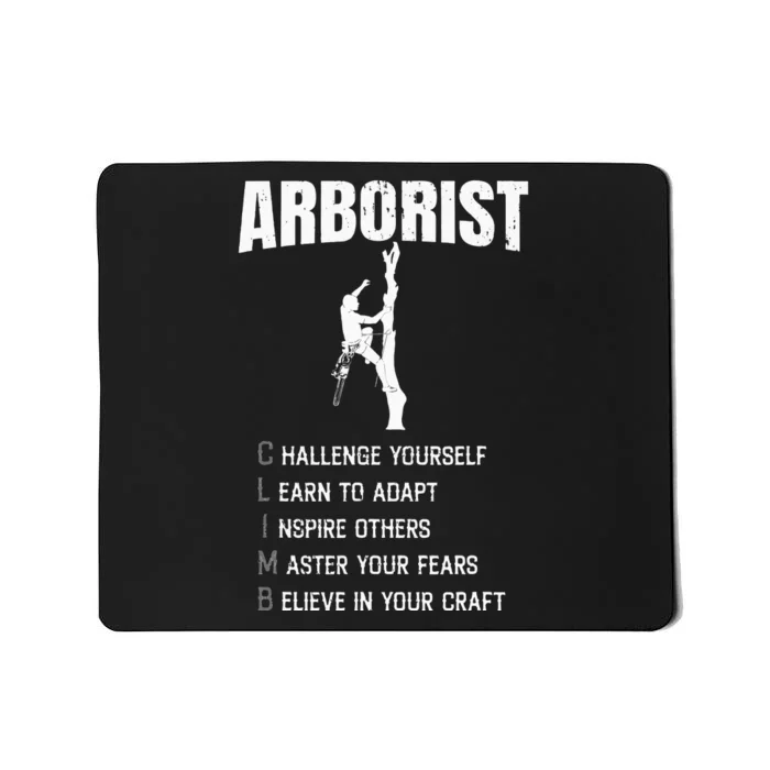 Arborist Tree Climber Lumberjack Mousepad