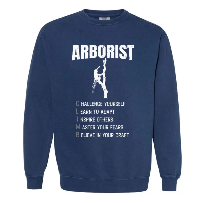 Arborist Tree Climber Lumberjack Garment-Dyed Sweatshirt