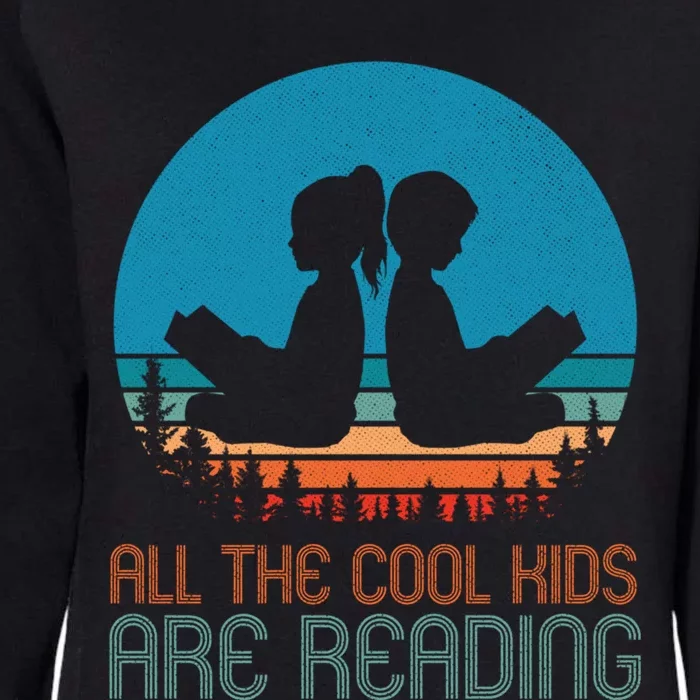 All The Cool Are Reading Library Read Books Reader Gift Womens California Wash Sweatshirt