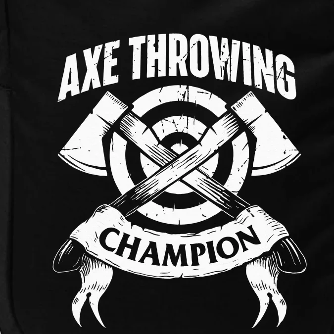 Axe Throwing Champion Funny Hatchet Thrower Lumberjack Impact Tech Backpack