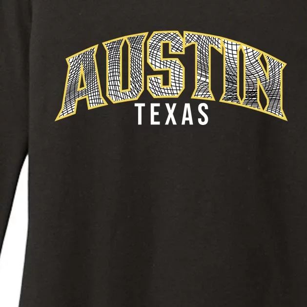 Austin Texas College Font Womens CVC Long Sleeve Shirt