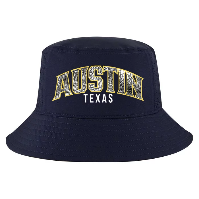 Austin Texas College Font Cool Comfort Performance Bucket Hat