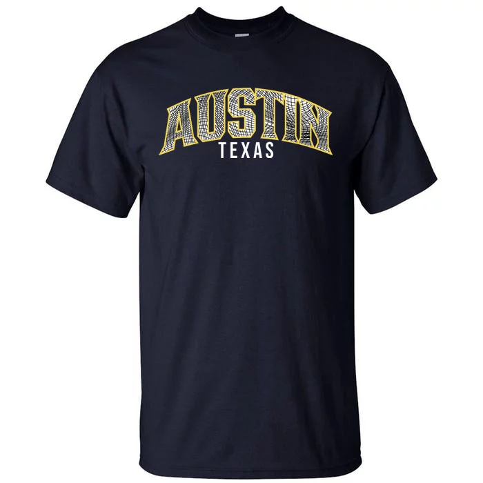 Austin Texas College Font Tall T-Shirt