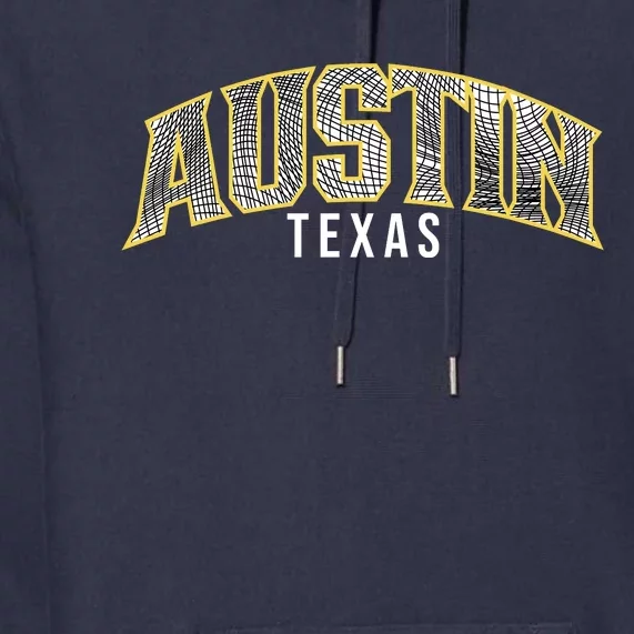 Austin Texas College Font Premium Hoodie