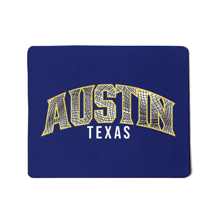 Austin Texas College Font Mousepad