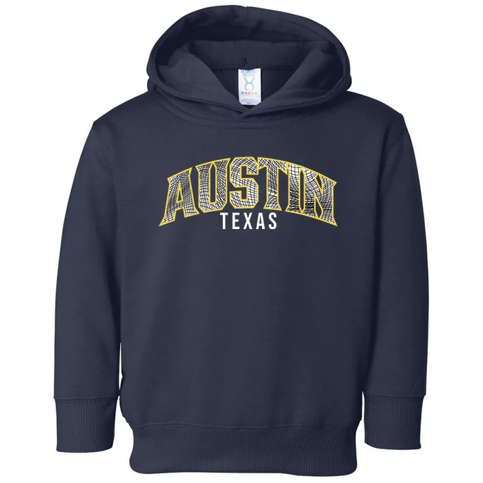 Austin Texas College Font Toddler Hoodie