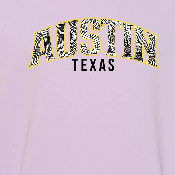 Austin Texas College Font Garment-Dyed Sweatshirt