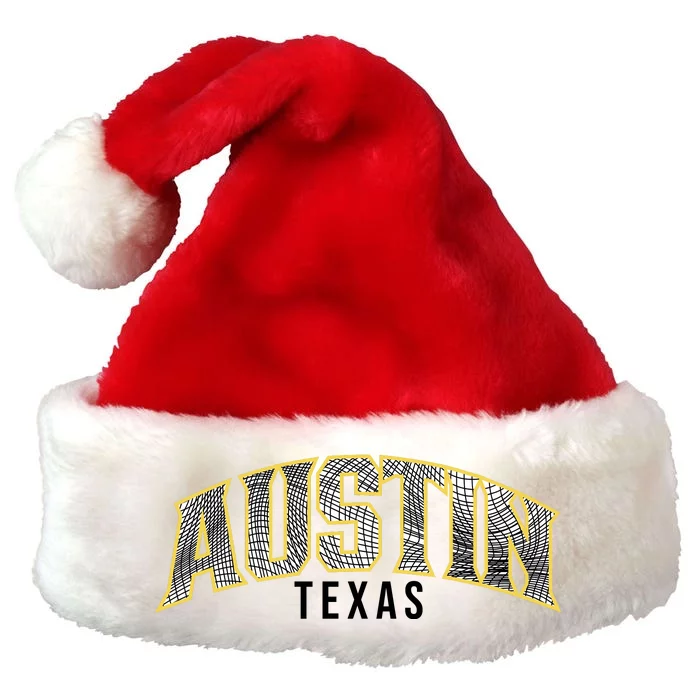 Austin Texas College Font Premium Christmas Santa Hat