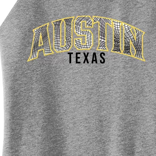 Austin Texas College Font Women’s Perfect Tri Rocker Tank