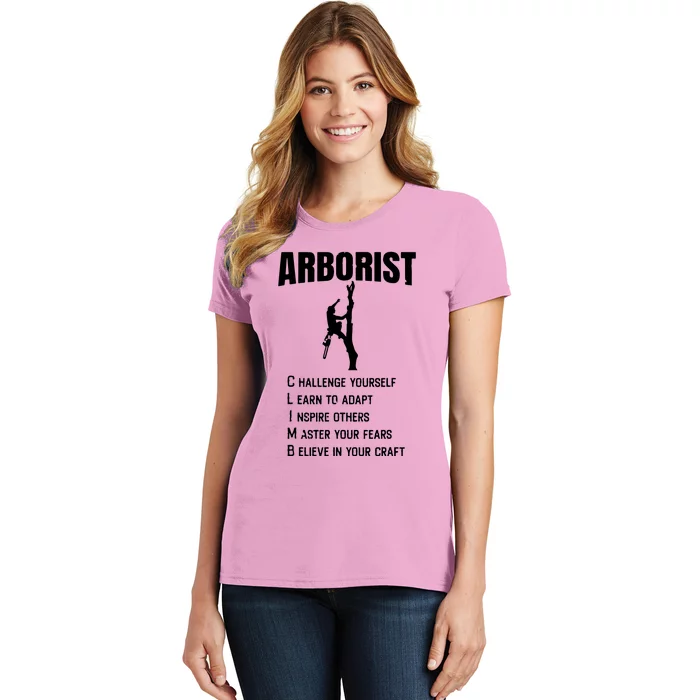 Arborist Tree Climber Lumberjack Women's T-Shirt