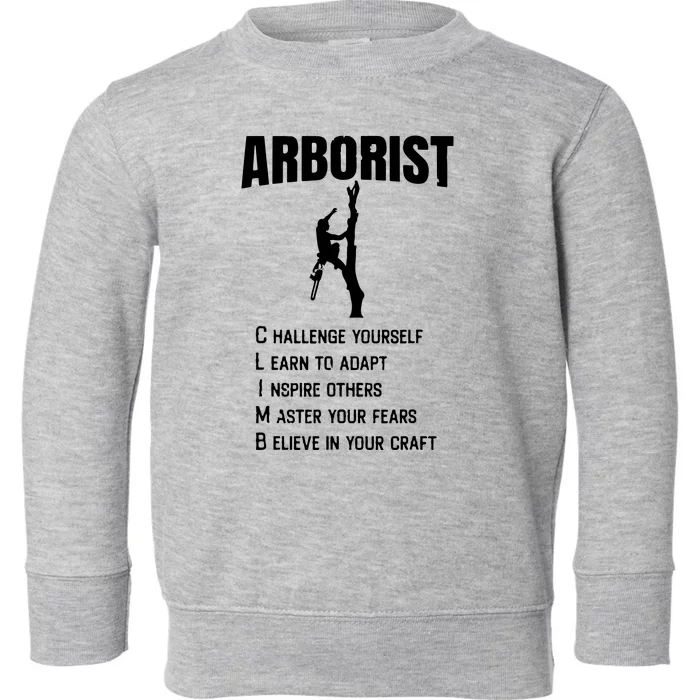 Arborist Tree Climber Lumberjack Toddler Sweatshirt