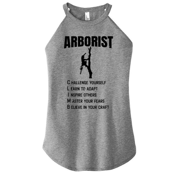 Arborist Tree Climber Lumberjack Women’s Perfect Tri Rocker Tank