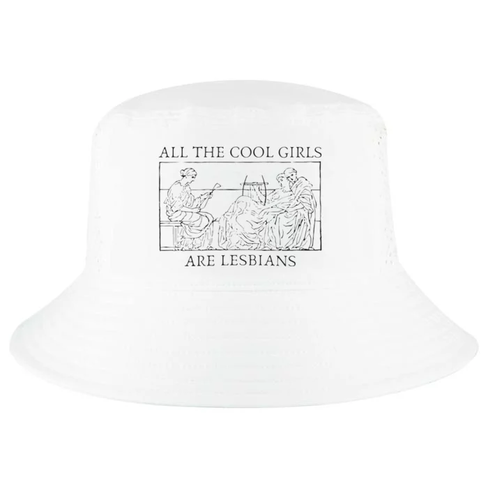 All The Cool Are Lesbians Sapphic Sappho Cool Comfort Performance Bucket Hat