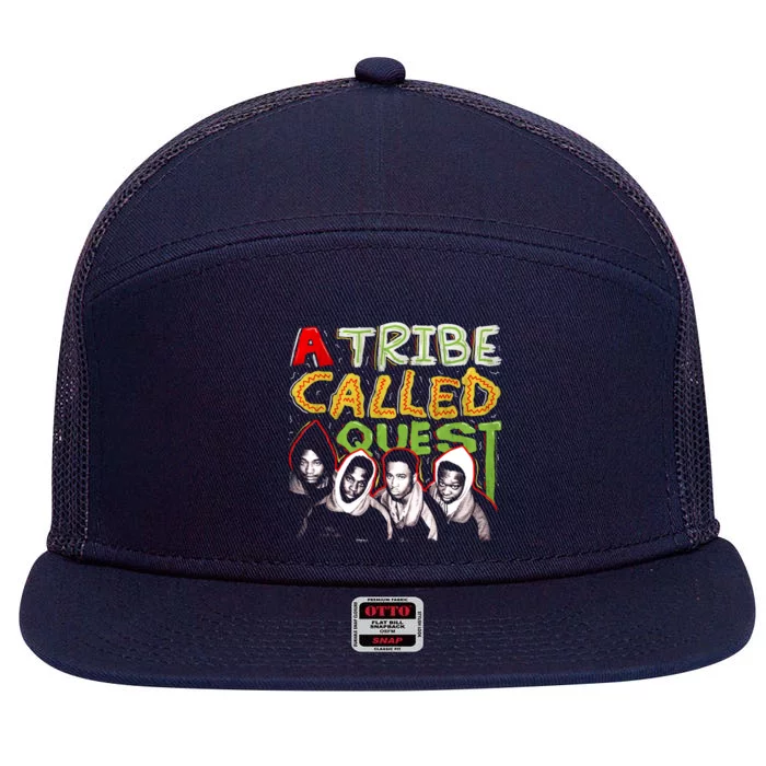 A Tribe Called Quest 90s Throwback Meaningful Gift 7 Panel Mesh Trucker Snapback Hat