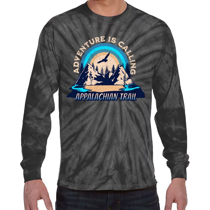 Appalachian Trail Camping Hiking Tie-Dye Long Sleeve Shirt