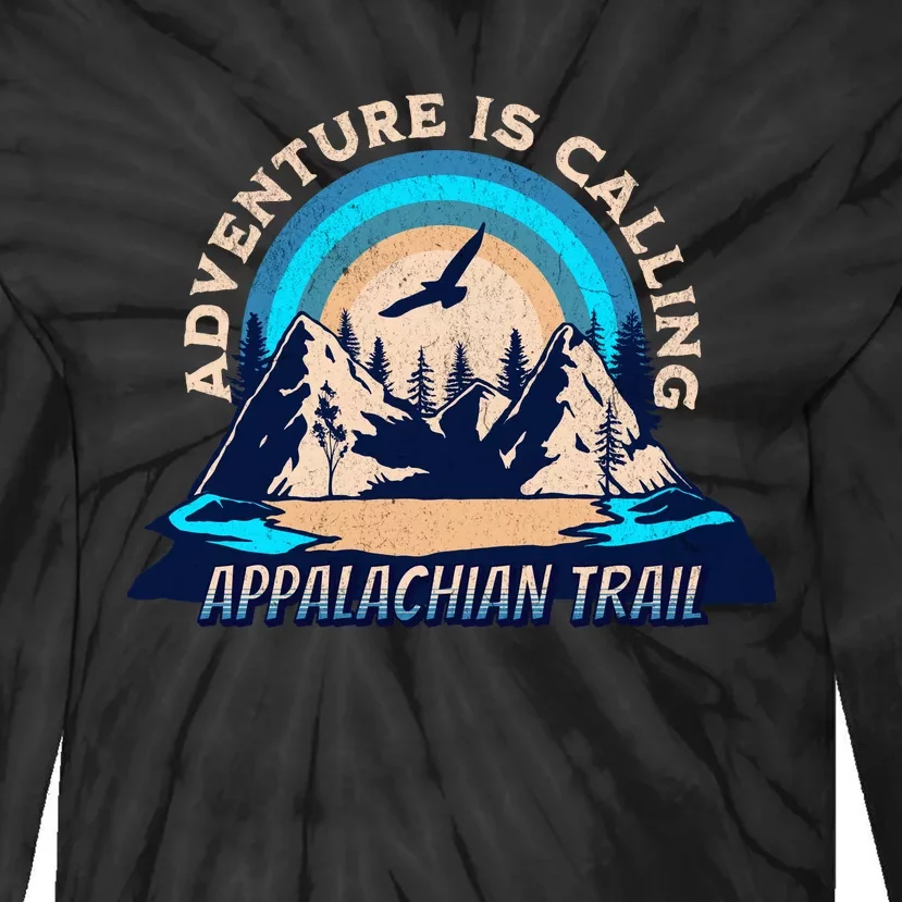 Appalachian Trail Camping Hiking Tie-Dye Long Sleeve Shirt