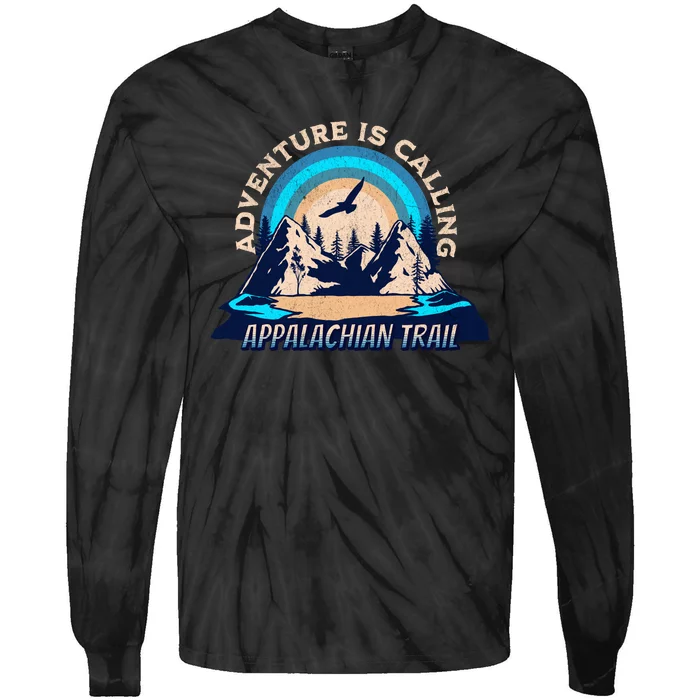 Appalachian Trail Camping Hiking Tie-Dye Long Sleeve Shirt