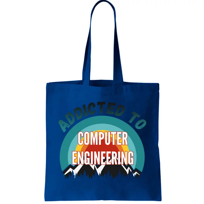 Addicted To Computer Engineering College Major Gift Funny Gift Tote Bag