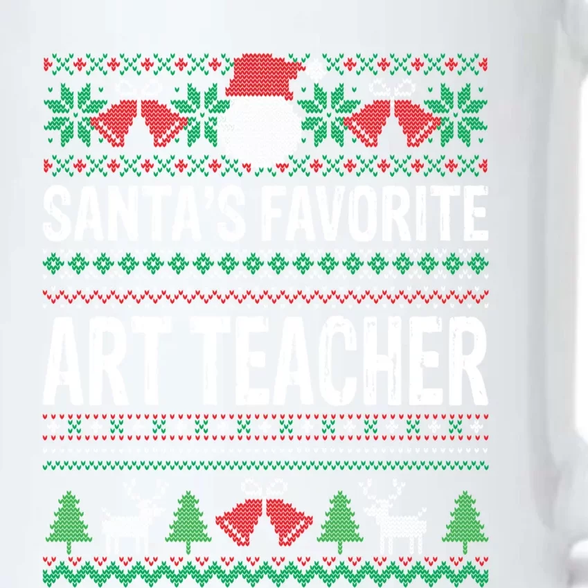 Art Teacher Christmas Gift Santas Favorite Art Teacher Great Gift Black Color Changing Mug